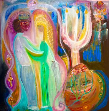 Ceremony 
oil on canvas 
36x36 inches