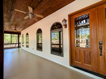 Concrete coatings, Ceiling Staining, Front door refinishing, Stucco Painting.