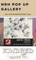 abstract painting featured in NRH Pop Up Gallery North Richland Hills, TX
