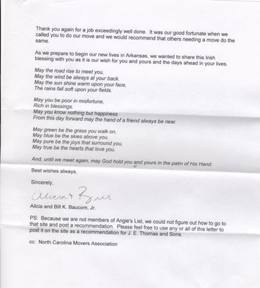 Irish Blessing from a very satisified customer