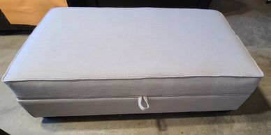 Ottoman reupholstered  - Fort Saskatchewan