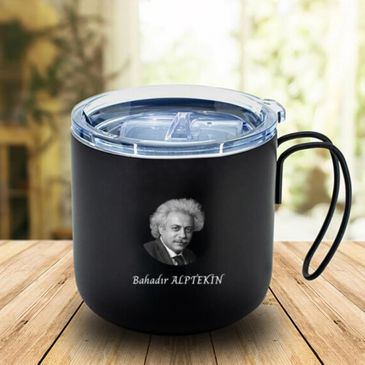 Einstein resimli termos bardak 240 ml.