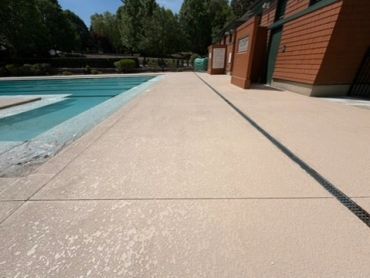 Knockdown pool deck finish at Biltmore Park, Asheville