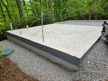 Block Foundation for a future garage in Black Mountain, NC