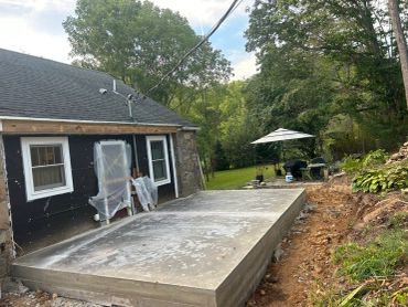 Extension for a sunroom in Weaverville, NC!