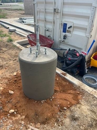 Concrete piers in Buncombe County