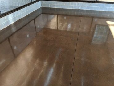 Polished floor in Western North Carolina
