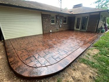 Ashlar slate with a slate skin border in Arden, NC!