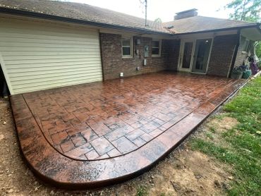 Ashlar slate interior with a slate skin border!