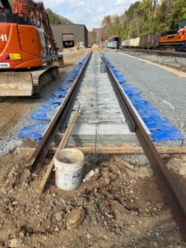 Railroad install in Western North Carolina