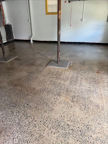 Polishing a 100 year old floor in Asheville, NC