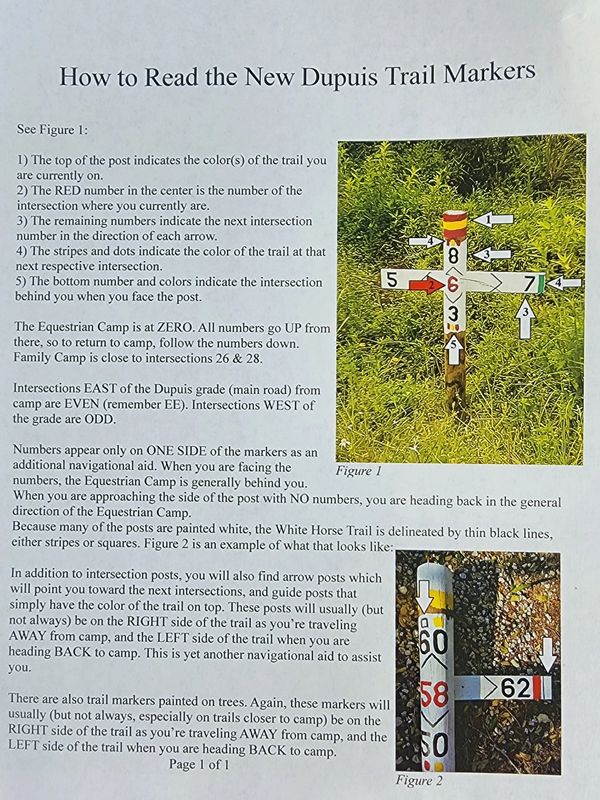 Markers for New DuPuis Trail for Palm City Farms Association