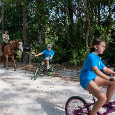 Palm City Farms Association members bike and horseback riding trail
