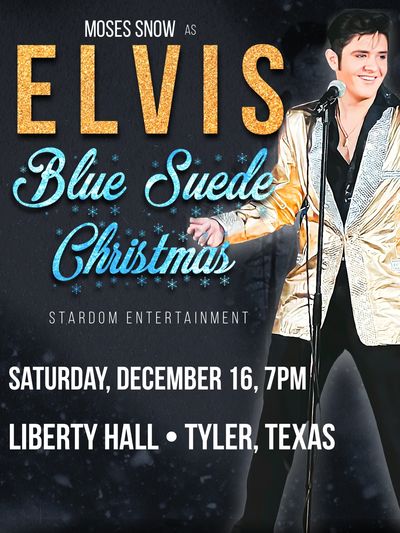 ELVIS Blue Suede Christmas features  Moses Snow, David Allen, Shake Rattle & Roll, Fever the Band, a