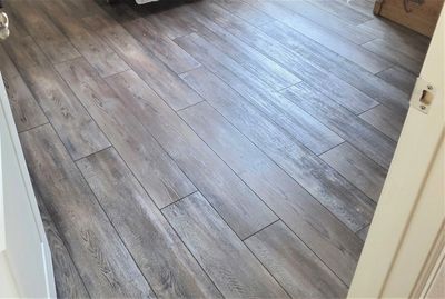 Finished luxury vinyl plank flooring in Broomfield, CO