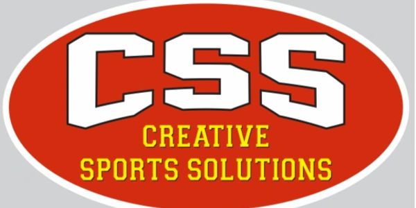 bright red company logo for Creative Sports Solutions featuring CSS abbreviation
