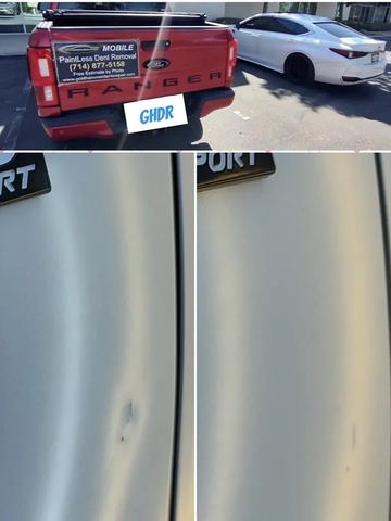 Before and After photos for Subaru paintless dent Repair in Roseville,Ca