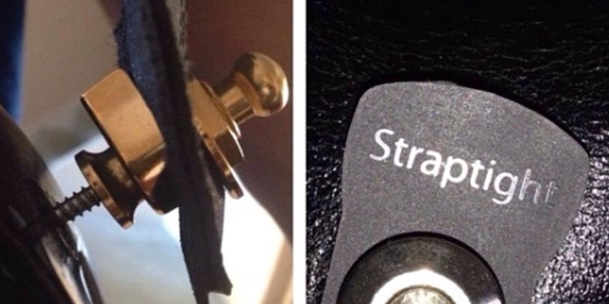 Failed straplock next to Straptight straplock