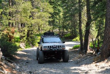 Our family XJ on The Rubicon Trail