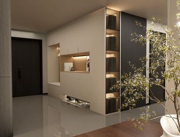 Modern Klasik İç Mekân Çözümü | Giriş+Vesityer