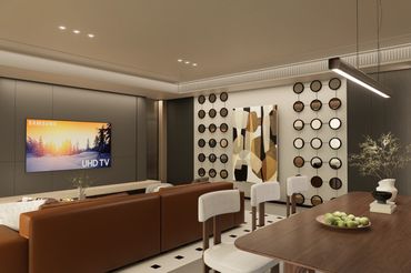 Klasik Modern Salon ve Yemek Odası takımı Tasarımı