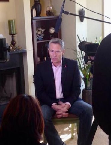 Shawn Gardner being interviewed by multi-Emmy Award winning producer, Beth Lee, in 2014.