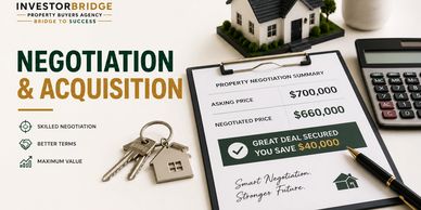 Real estate negotiation and acquisition services by InvestorBridge.