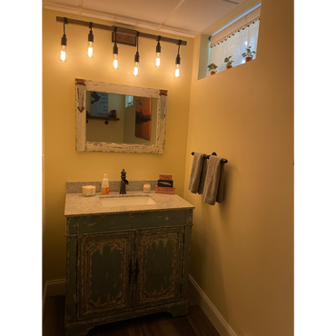 Private bathroom at Sacred Space Yoga Therapy