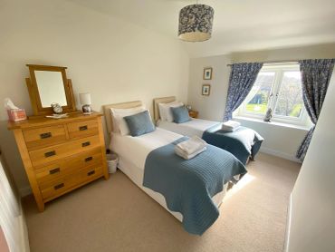 bedroom with two beds