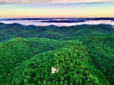 Lockegee Rock at sunrise.