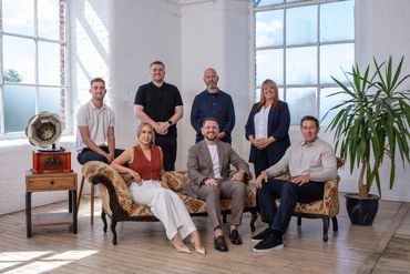 Corporate team photography taken by me in my Stockport Studio