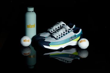 Commercial product photography of trainers and accessories in Manchester studio