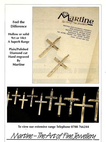 Machine made crosses both solid and made from drawn square tube.
Made from 2mm, 3mm, 4mm & 4x3mm gol