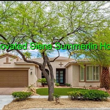 Happy client speaking about the completed home renovated home found with the aide of video.