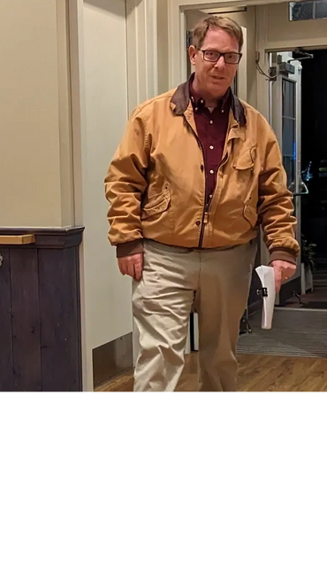 Jason Leffler, Madison Republican Committee Vice Chair, attending Patti Bowen's anti-LGBT kickoff.