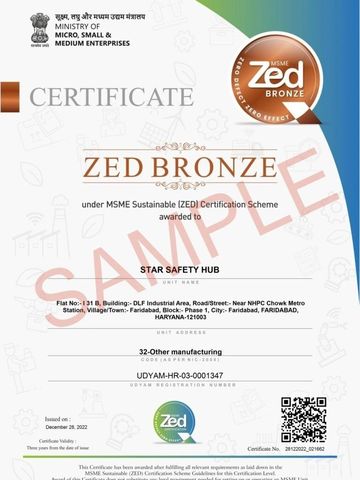 ZED QCI  a valuable certification that Star Safety Hub improves sustainability performance.