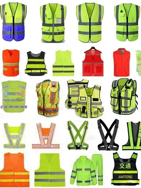 Showcase of all type reflective safety jackets