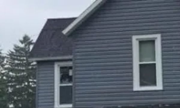 After changing the siding.