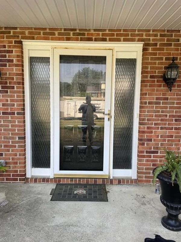 Homeowners wished to replace this entry door.