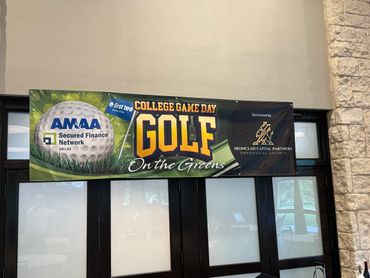AM&AA Cowboys Golf Tournament banner featureing Ironclad Capital Partners