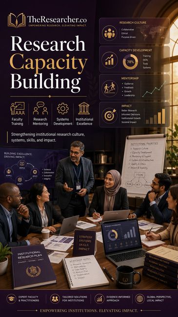 Research Capacity Building enhances institutional research culture and impact.