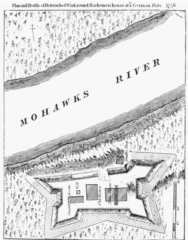 Diagram of Fort Herkimer, 1756
