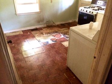 Before, old, dated kitchen