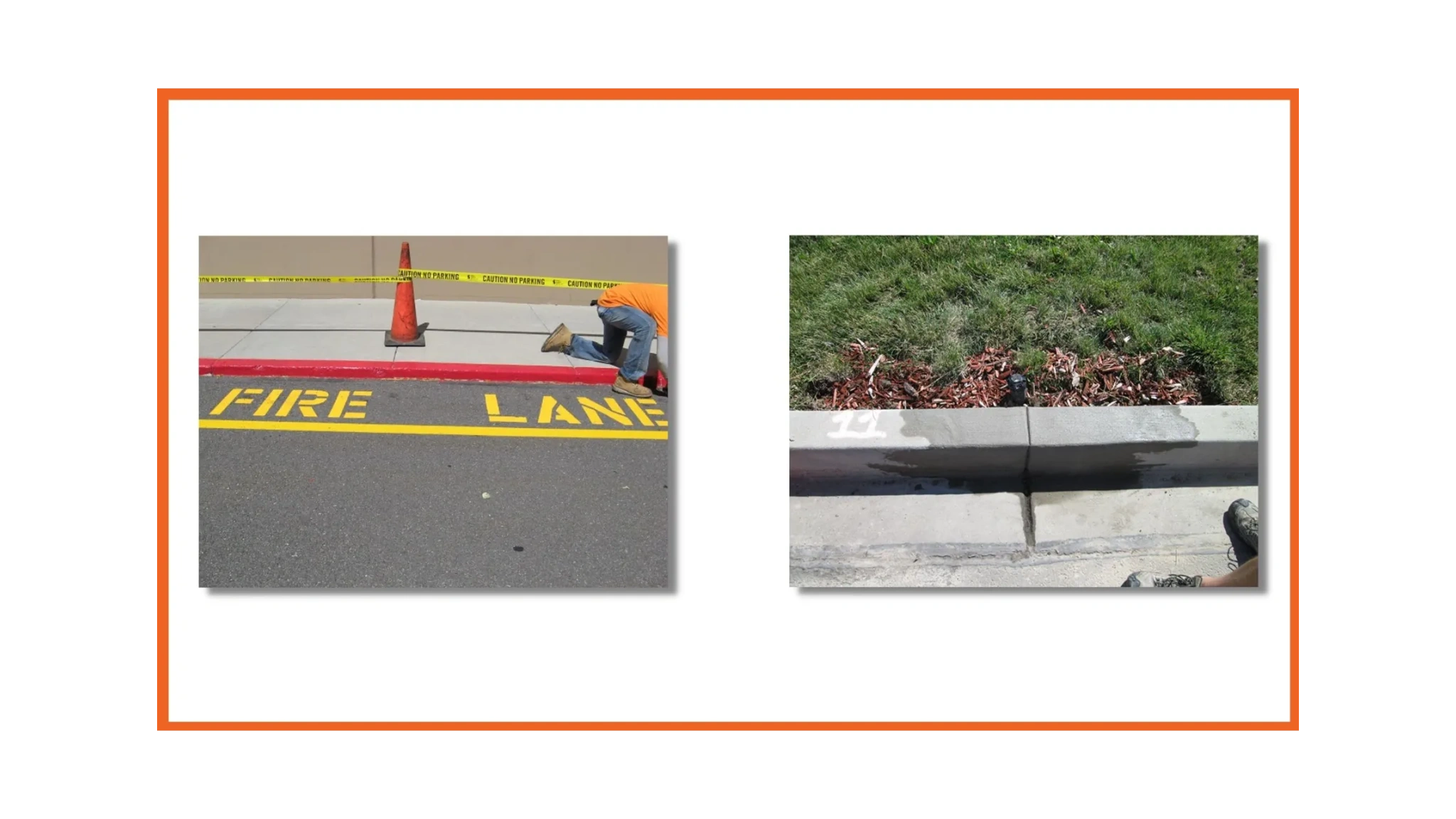 Commercial paint and curb repair in Salt Lake City Utah