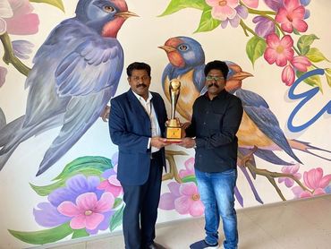 Got the Distinguished Alumni Award for Social Service from VIT, Vellore.