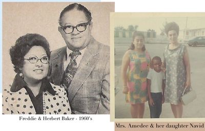Freddie & Herbert Baker - 1960s
Mrs. Amedee & her daughter Navid