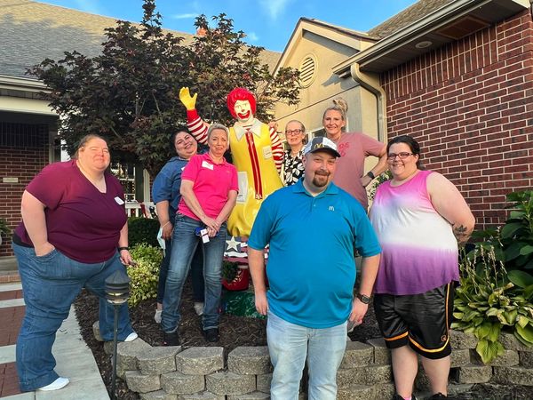 The management team from Close-Maffei Organization spends the day volunteering at RMHC of the Four S