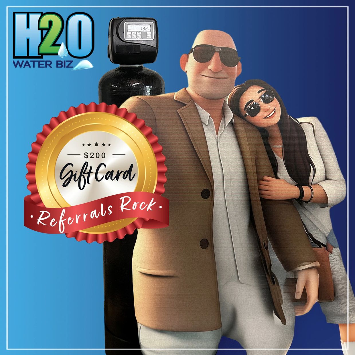 H20 Water biz Referral Program for Whole Home Water Filtration Systems