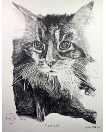 18" x 24" Drawing with graphite