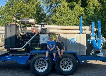 High capacity manure pump for manure application used by E& J Custom Ag Pumping.